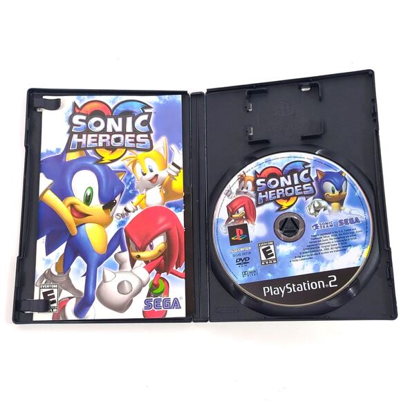 Sonic Heroes PS2 Game Sony PlayStation 2 Complete CIB USED Team Sonic - Picture 3 of 3